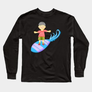 Surfboard boy. Long Sleeve T-Shirt